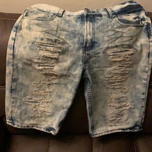 Lion Dynasty Jean Shorts